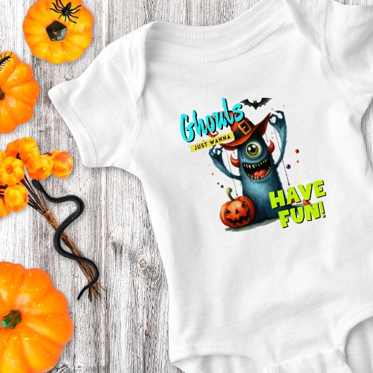Halloween-spokenstelsels Willen Gewoon Pret Hebben Romper