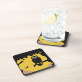  Halloween, spoky Owl in boom met maan Bier Onderzetter (Rechterzijde)