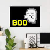 HALLOWEEN SPOOK - BOO POSTER (Thuiskantoor)