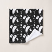 Halloween Spook, Botten, Vleermuizen en Schedels Bad Handdoek (Wasdoekje)