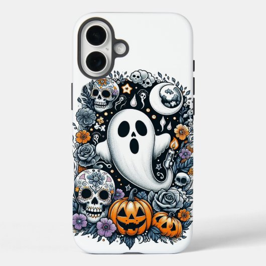 Halloween spook en clipart Case-Mate iPhone case (Achterkant)