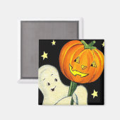 Halloween  spook en pompoenmagneet magneet (Voorkant / Achterkant)