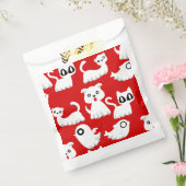 Halloween spook fret hond rood bedankzakje (Gezegeld)