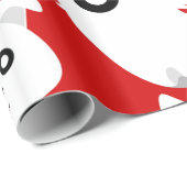 Halloween spook fret hond rood cadeaupapier (Rol Hoek)