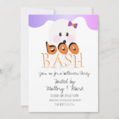 Halloween Spook Geest Feest Boo Bash Uitnodiging (Voorkant)