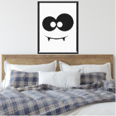 Halloween spook gezicht canvas afdruk (Insitu (Slaapkamer))