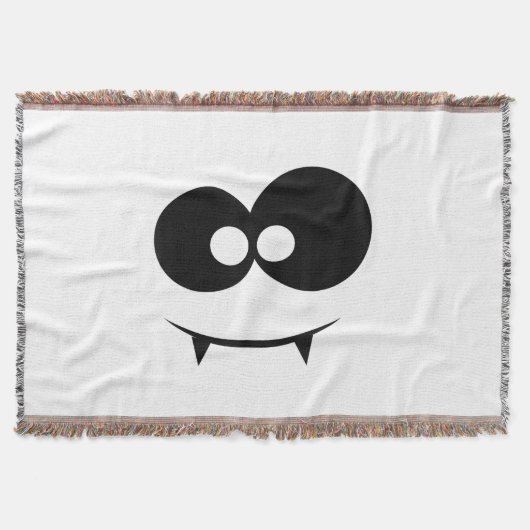 Halloween Spook Gezicht Deken (Voorkant)