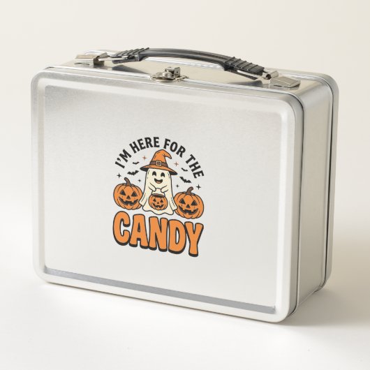 Halloween spook hier voor de snoepjes Schattig Vin (Voorkant)