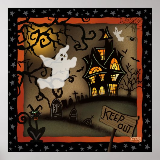 Halloween Spook House Ghost School Inspirivity Poster (Voorkant)