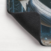 Halloween spook in een hangmat muismat (Hoek)