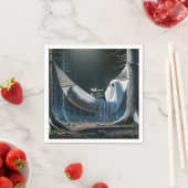 Halloween spook in een hangmat servet (Insitu)