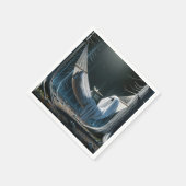 Halloween spook in een hangmat servet (Hoek)