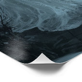 Halloween spook, kat en schedels perfect poster (Hoek)