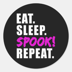 Halloween Spook Kostuum Spirit Dames Vrouwen Manne Ronde Sticker