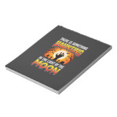 Halloween Spook Maan Kerkhof Horror Notitieblok (Linkerzijde)