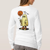 Halloween spook met pompoenballon t-shirt (Achterkant)