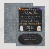 Halloween-spook of Boo-y-baby uitnodiging (Voorkant / Achterkant)