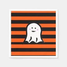 Halloween spook op zwarte en oranje strepen