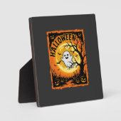 Halloween Spook Pompoen Geheime Boom Fotoplaat (Voorkant)