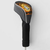 Halloween Spook Pompoen Geheime Boom Golfheadcover (Schuin)
