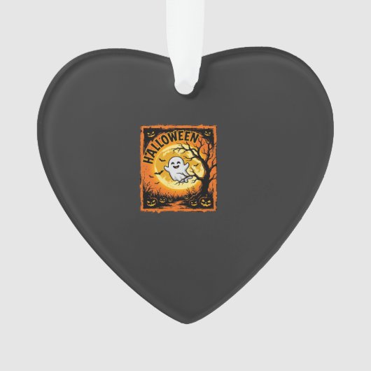 Halloween Spook Pompoen Geheime Boom Ornament (voorkant)