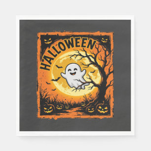 Halloween Spook Pompoen Griezeltak Servet