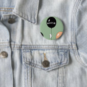 Halloween spook ronde button 5,7 cm (In situ)