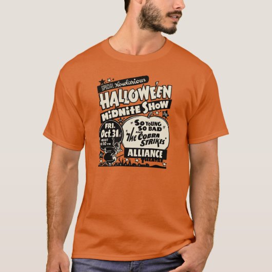 Halloween Spook Show Poster 1950 T-shirt (Voorkant)
