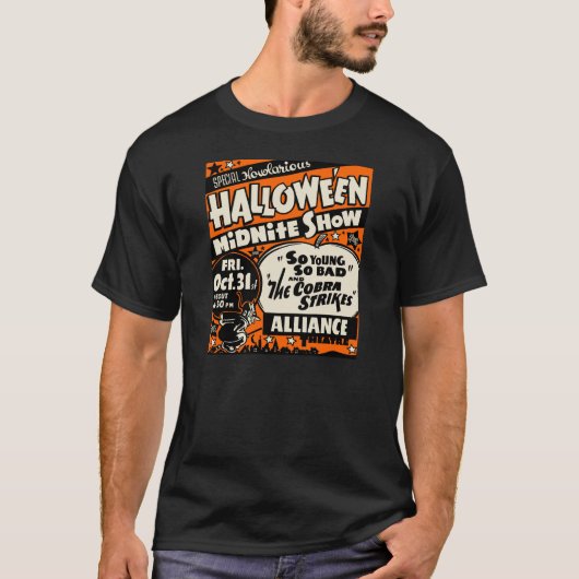 Halloween Spook Show Poster 1950 T-shirt (Voorkant)