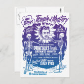  Halloween Spook Show Temple of Mystery Briefkaart (Voorkant / Achterkant)