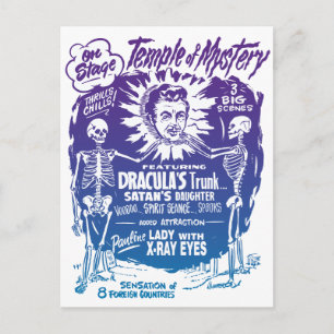  Halloween Spook Show Temple of Mystery Briefkaart