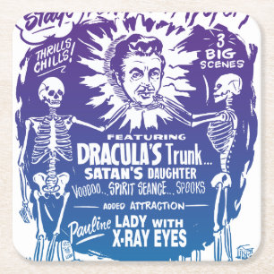 Halloween Spook Show Temple of Mystery Kartonnen Onderzetters