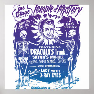 Halloween Spook Show Temple of Mystery Poster