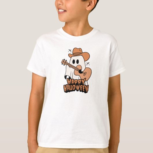 Halloween | Spook speelt gitaar | Halloween 2024 T-shirt (Voorkant)