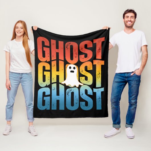 HALLOWEEN SPOOK SPOOK SPOOK FLEECE DEKEN (In situ)