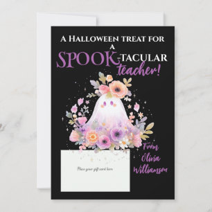 Halloween Spook-Tacular Teacher Gift Kaart Houder