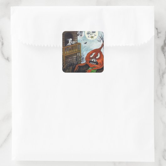  Halloween spook Vakantie maan sticker (Tas)