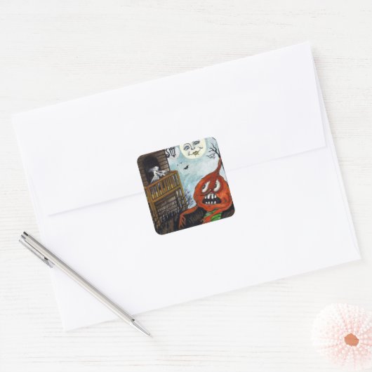  Halloween spook Vakantie maan sticker (Envelop)