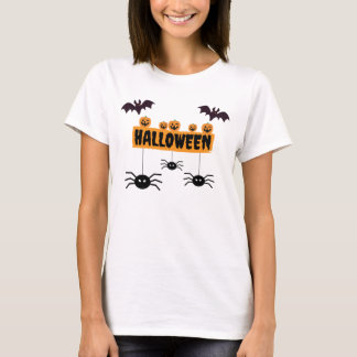 Halloween spookachtig eng t-shirt