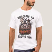 Halloween spookachtige boerderijdieren t-shirt (Voorkant)