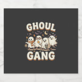 Halloween Spookbende Sparkling Wijnetiket (Enkel label)