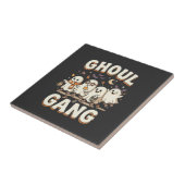 Halloween Spookbende Tegeltje (Zijkant)