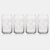 Halloween - spookfeest blikvorm glas (Achterkant)