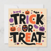 Halloween - spookfeest kaart (Voorkant)