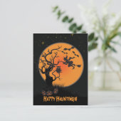 Halloween-spookfeest uitnodiging briefkaart (Staand voorkant)