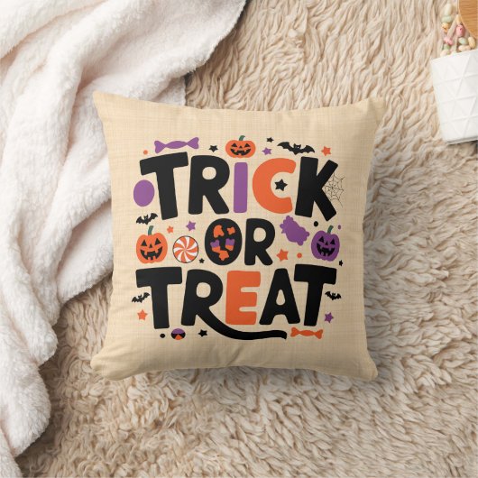 Halloween - spookfeestjes kussen (Deken)