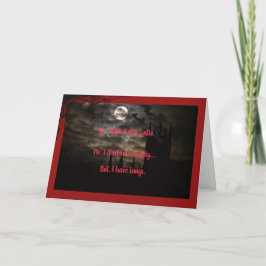 Halloween Spookfest Folded Wenskaart Kaart