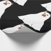 Halloween spookhond griezelig schattig cadeaupapier (Hoek)