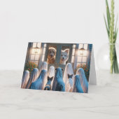 Halloween spookhonden kaart (Voorkant)