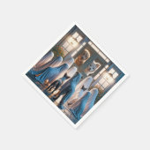 Halloween spookhonden servet (Hoek)